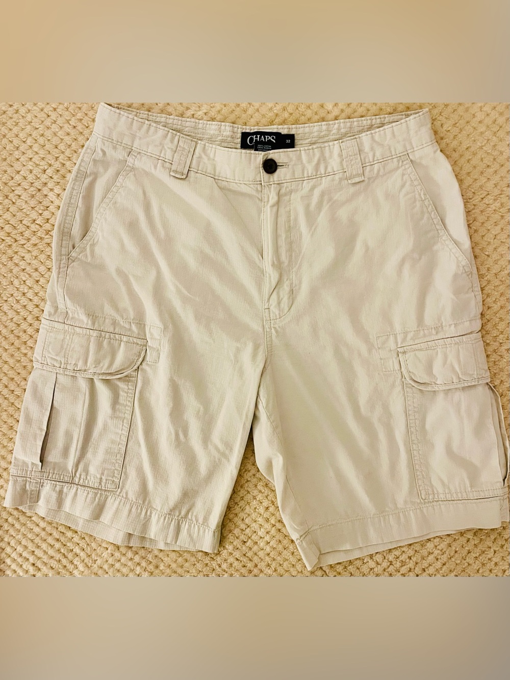 Men’s “Chaps” Khaki Cargo Shorts
